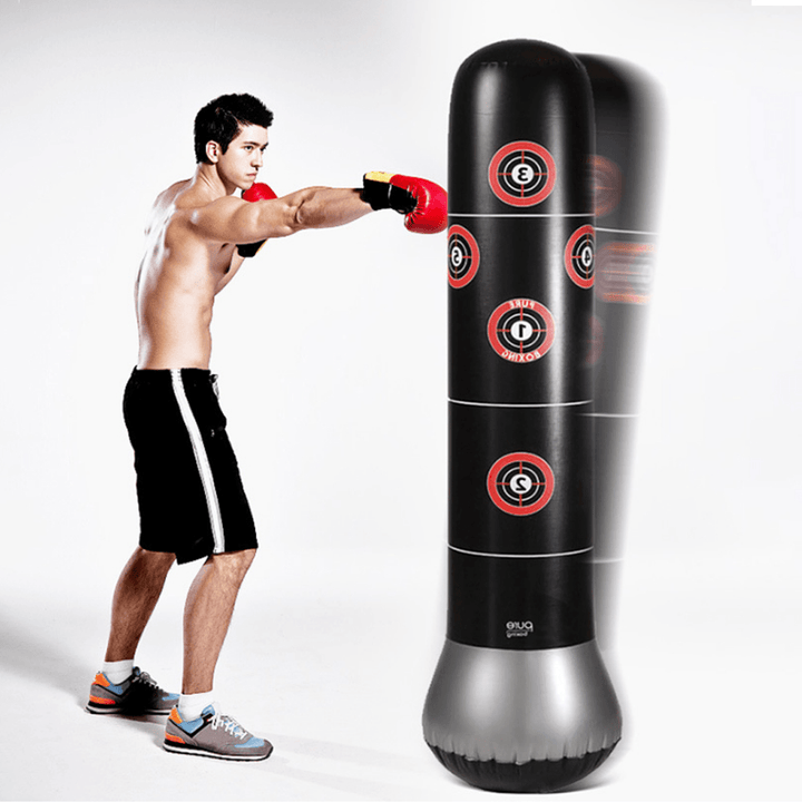 160X30Cm Inflatable Boxing Punching Bag Tumbler Boxing Standing Sandbag Fitness Sport Exercise Tools - MRSLM