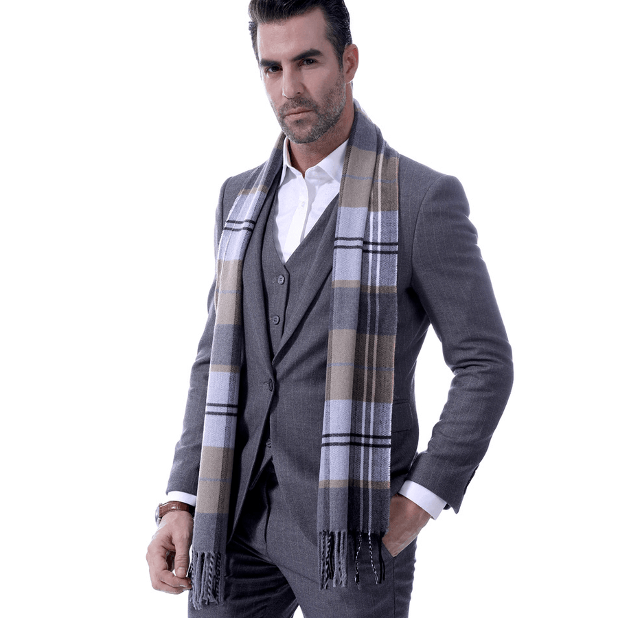 Man Scarf Male Middle-Aged Student - MRSLM