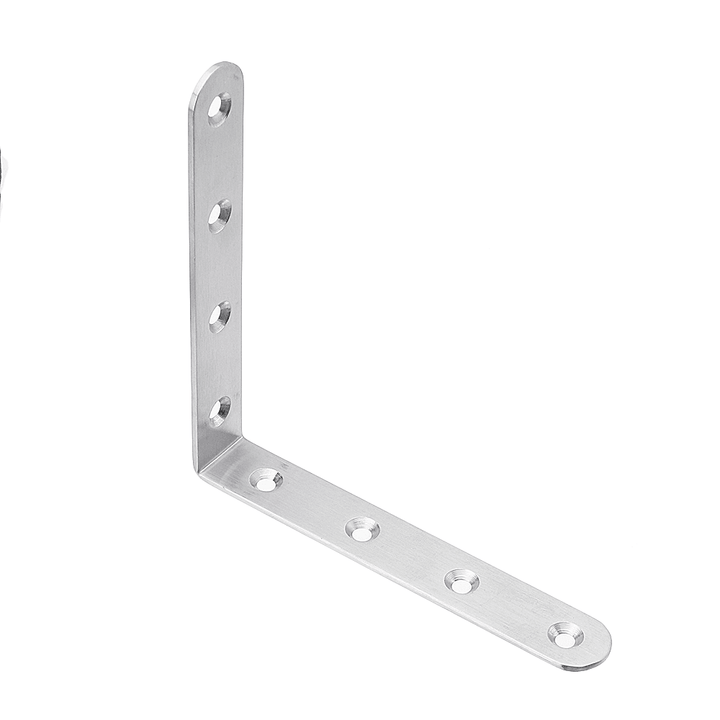 Stainless Steel Corner Braces Joint Code L Shaped Right Angle Bracket Shelf Support for Furniture - MRSLM