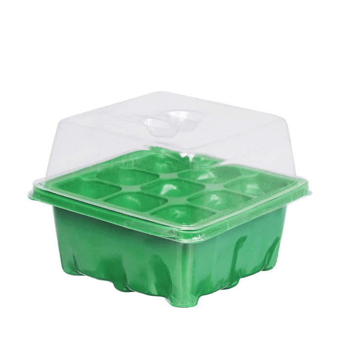 9 Holes Plastic Planting Box Set Nursery Pot Plant Grow Garden Germination Kit - MRSLM