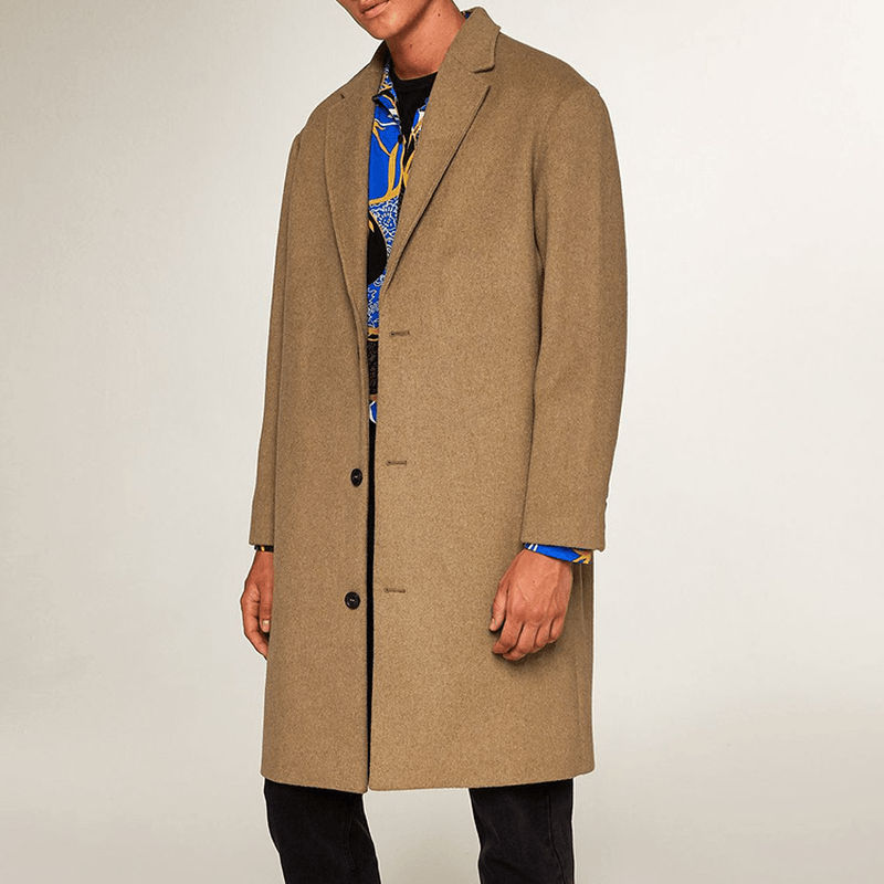New British Men'S Windbreaker Woolen Jacket - MRSLM