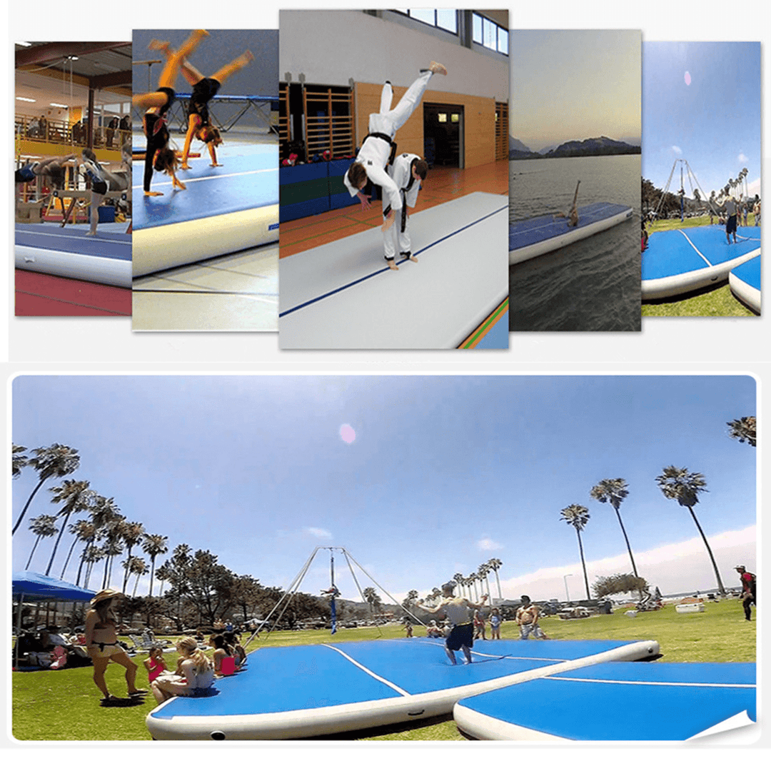 196X39X3.93Inch Airtrack Gymnastics Mat Inflatable GYM Air Track Mat Practice Training Tumbling Pad - MRSLM