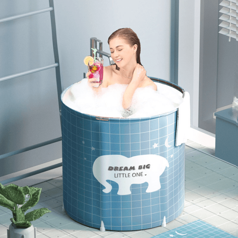 Mrosaa NJR-2020 Portable Bathtub Foldable Soaking Bath Tub - MRSLM