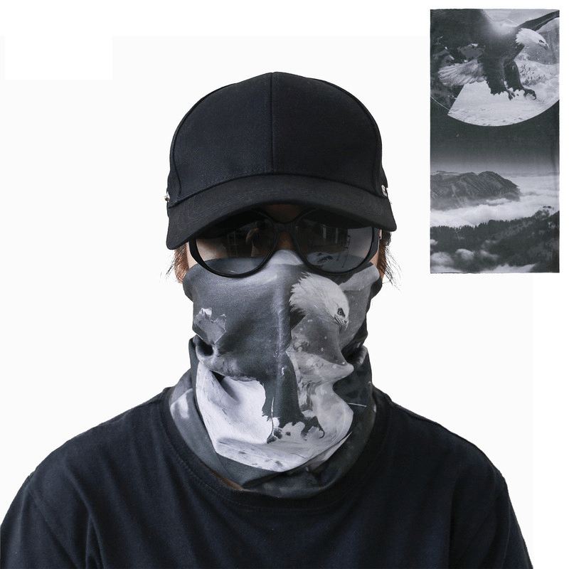 Outdoor Multifunctional Bandana Scarf Face Mask UV Protection Windproof An-Dust Neck Gaiter Headwear for Women Men Hair Accessories - MRSLM