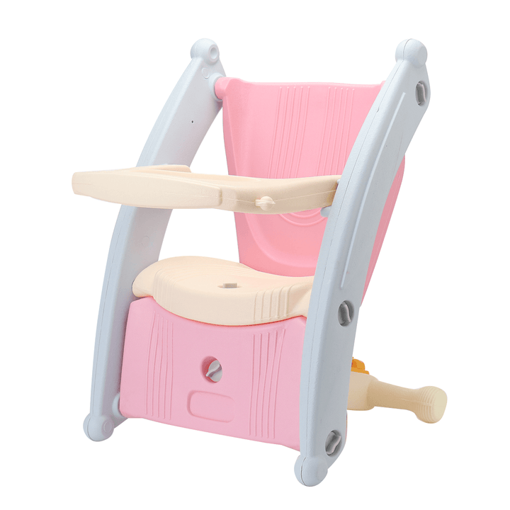 3-In-1 Baby Chair with Lights Music Multifunctional Rocking Chair Dining Chair Rocking Horse Stable Plastic Children'S Toys Gifts - MRSLM