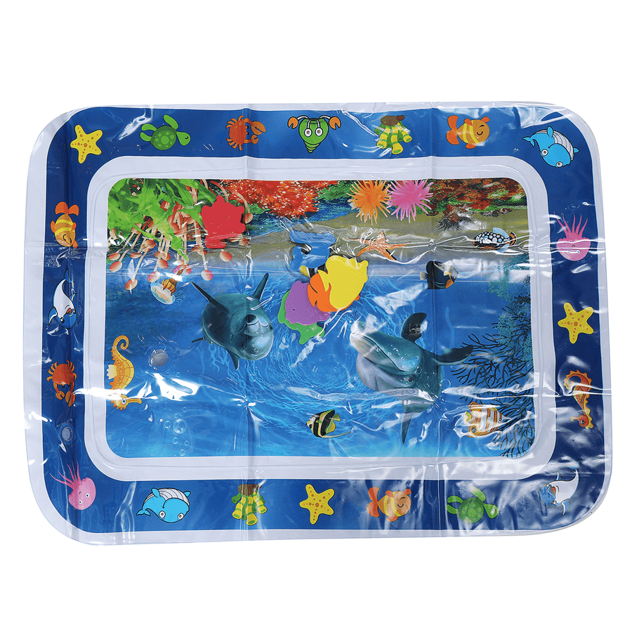 Inflatable Infants Baby Water Mat Toys Tummy Time Activity Mat for Baby Fun Activity Play Center Baby Toddler Toys - MRSLM