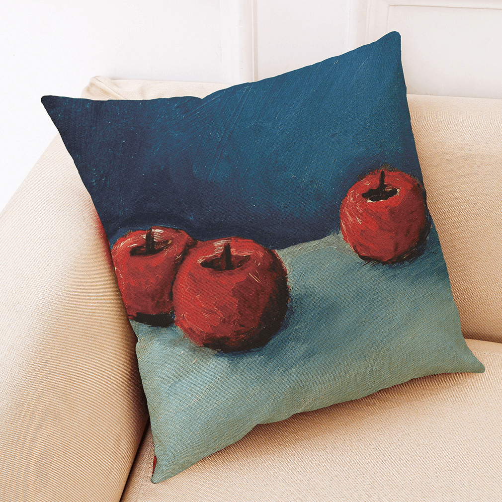 Honana BX Fruit Oil Painting Luxury Cushion Cover Graffi Style Throw Pillow Case Pillow Covers - MRSLM