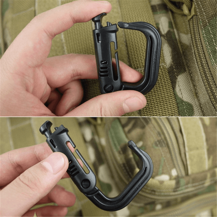 CAMTOA Max Load 90Kg D-Ring Hook Mountaineering Buckle Key Chain Outdoor Climbing Carabiner Tactical Tool - MRSLM