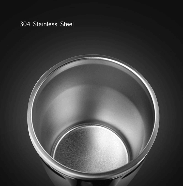 Fiu 470ML Not Pouring Cup from Xiaomi Youpin Stainless Steel Magical Sucker Splash Proof Mug - MRSLM