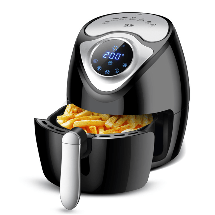 1700W Electric Air Fryer Digital Timer Temp Control 6.1 Quart Oil-Free Touch Screen Fried Food for Home Fast Food - MRSLM