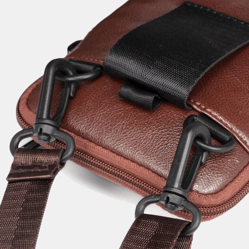 Men Casual Crossbody Bag Phone Bag Multi-Pocket Bag Outdoor Daily Bag - MRSLM
