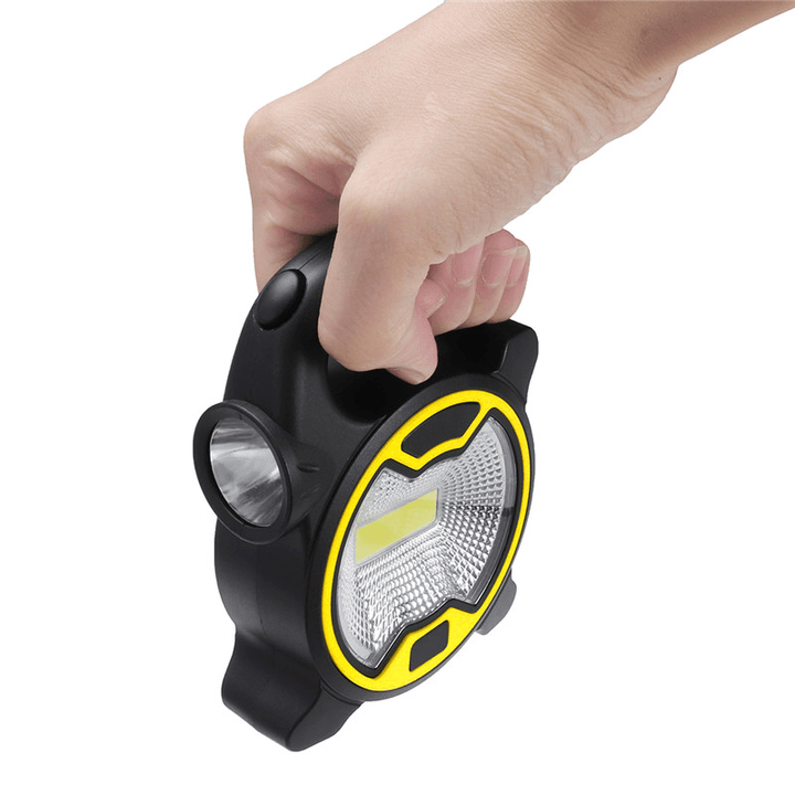 Outdoor Portable COB LED Work Light Flashlight Camping Emergency Flood Light Lantern - MRSLM