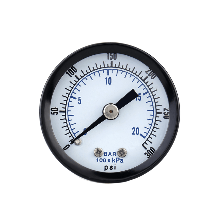 TS-40-300PSI 0-20Bar 0-300PSI Pressure Gauge Mini Pressure Gauge Manometer Air Compressor Pneumatic Hydraulic Fluid Pressure Meter Tester - MRSLM