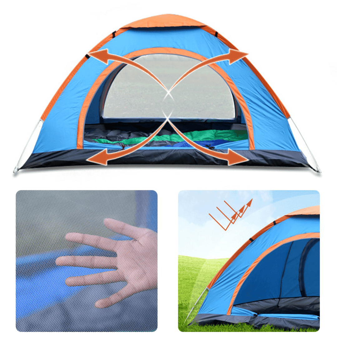 79X59X39Inch 2 People Camping Tent Folding Waterproof Ultralight Sunshade Canopy Outdoor Travel Hiking - MRSLM