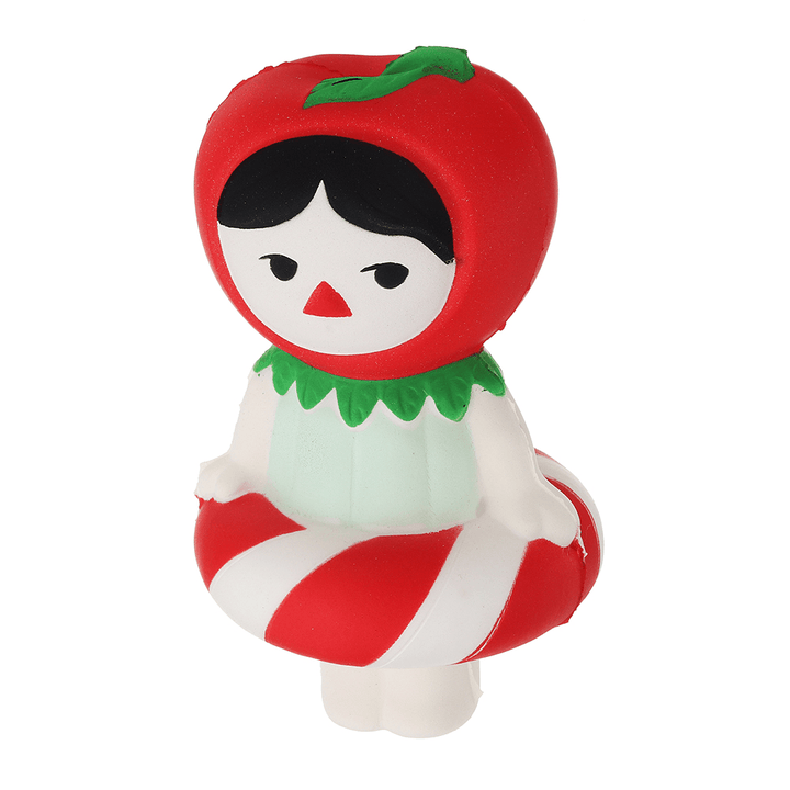 Christmas Gift Cherry Girl Squishy 13.5*8CM Slow Rising Soft Collection Gift Decor Toy with Packaging Collection - MRSLM