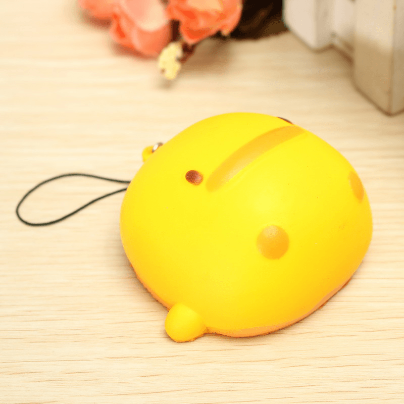 Squishy Yellow Duck Soft Cute Kawaii Phone Bag Strap Toy Gift 7*6.5*4Cm - MRSLM