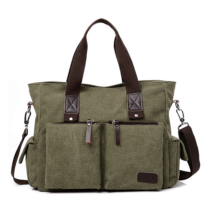Men Canvas Outdoor Casual Traveling Large Capacity Bag - MRSLM