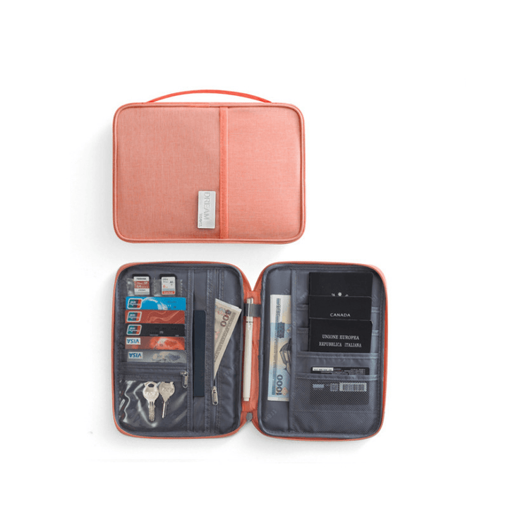Ipree® Polyester Passport Sport Bag Travel ID Card Wallet Men Waterproof Multifunction Credit Card Holder - MRSLM