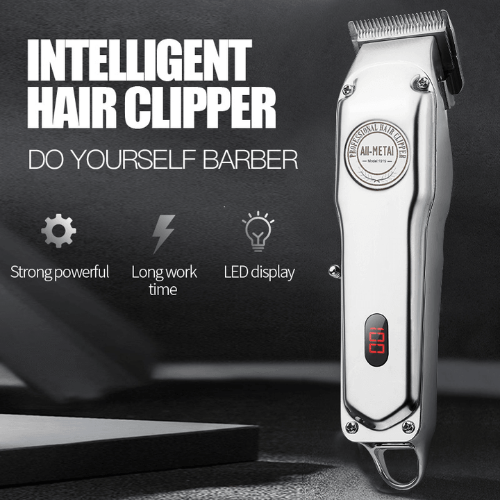 Electric Hair Clipper Professional Hair Clipper for Barber Rechargeable Hair Trimmer Hair Shaving Machine Electric Beard Cut - MRSLM