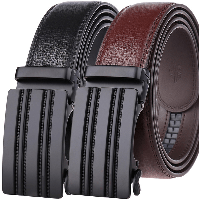 Men'S Leather Automatic Buckle Belt - MRSLM
