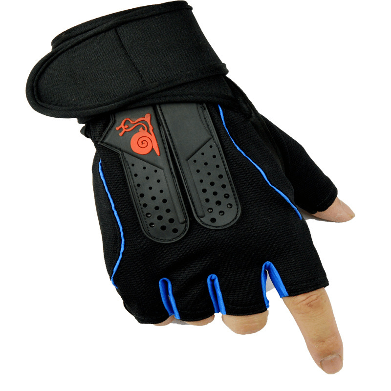 KALOAD 1 Pair Neoprene Weight Lifting Glove Anti-Slip Half Fingers Gloves Fitness Exercise Training Sports Gloves - MRSLM
