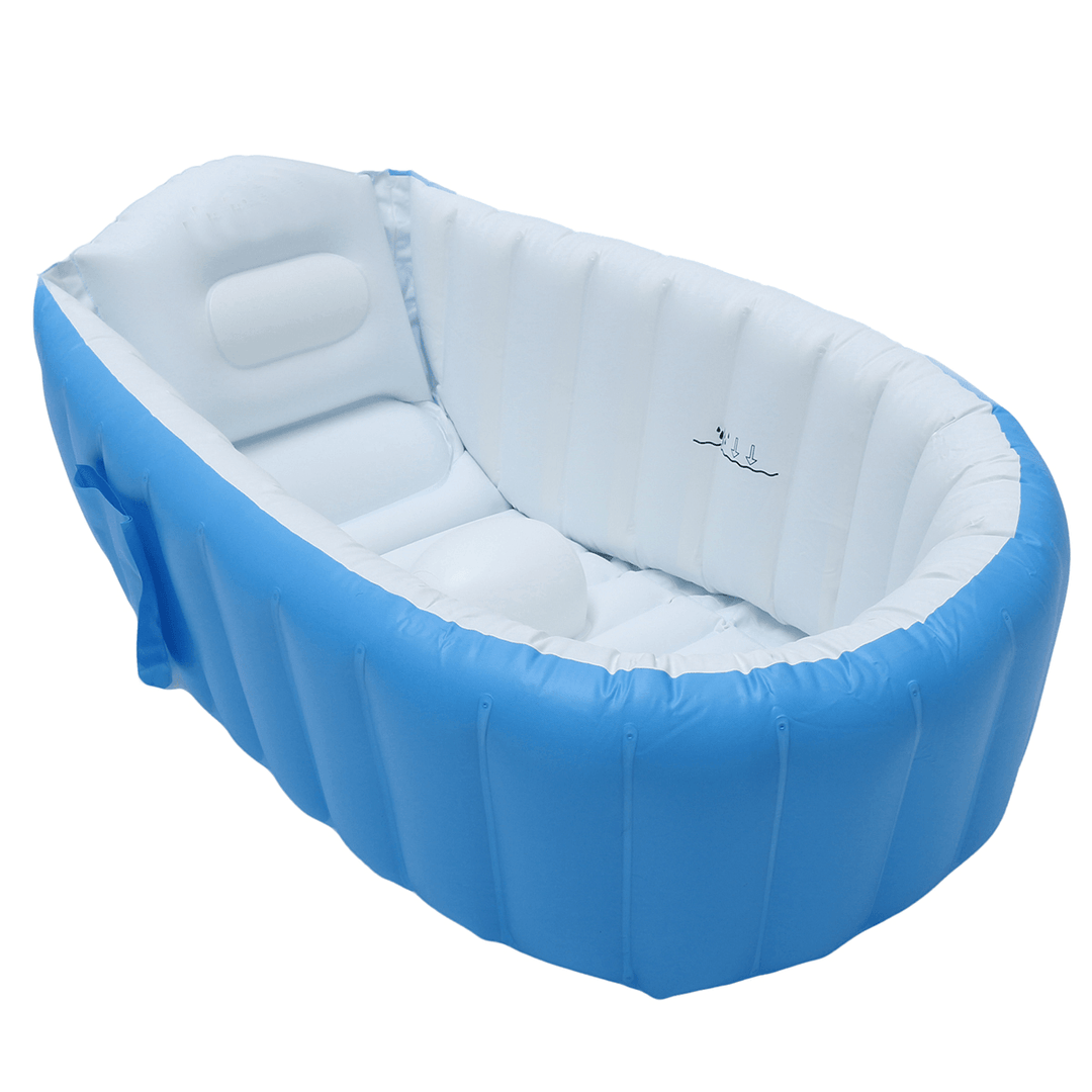 Portable Inflatable Bathtub for Babies Kid Baby Bath Thickening Folding - MRSLM