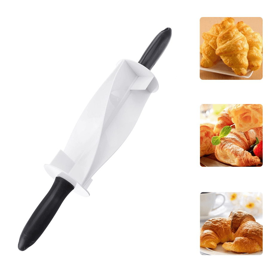Croissant Bread Dough Cutter Rolling Pin Pastry Baking Roller Home Kitchen Tools - MRSLM