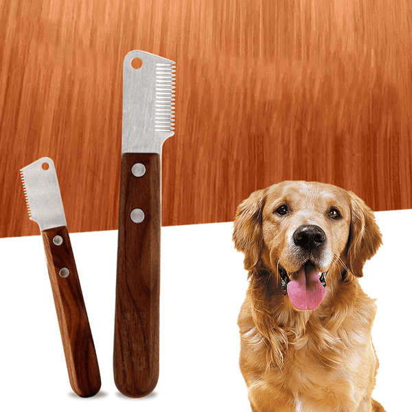 Pet Combing Terrier Dog Knife Dog Special Beauty Tools Pet Supplies Shaving Knife Comb for Pet Grooming - MRSLM