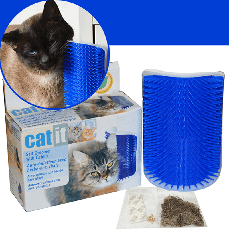 Pet Products Cats Supplies Massage Device Self Groomer Furniture Scratching Post Pet Brush - MRSLM