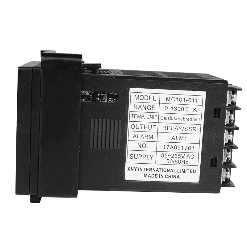 MC101 85~265Vac K Thermocouple Short Shell Input Digital PID Thermostat Temperature Controller Relay+Ssr Analog Output for Heat with Alarm - MRSLM