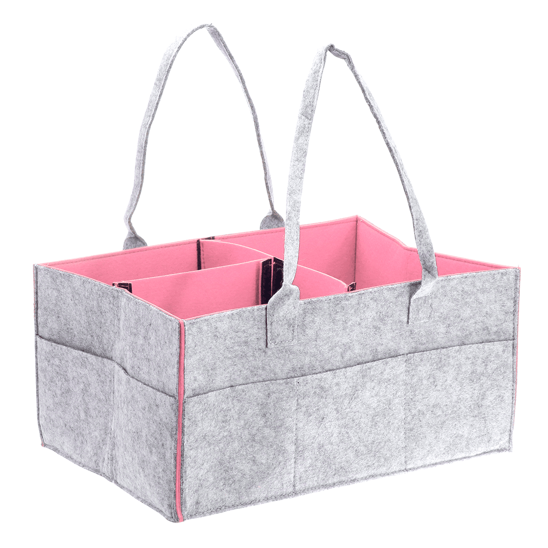 Large Baby Diaper Organizer Caddy Changing Nappy Kids Storage Carrier Hand Bag - MRSLM