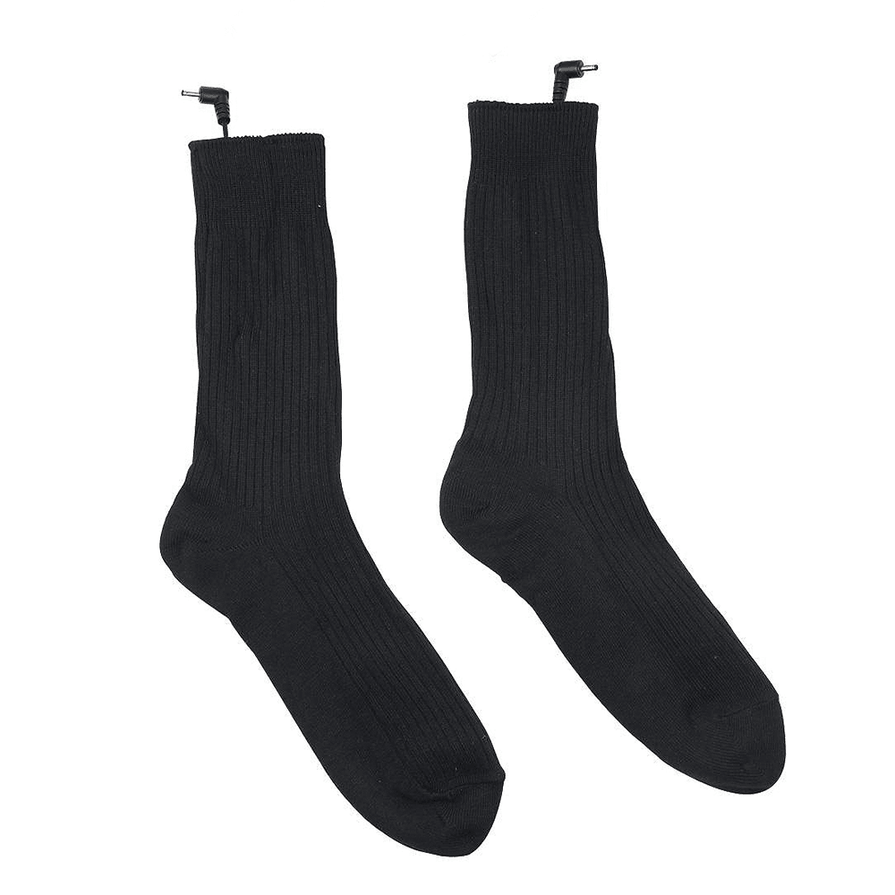 3V Cotton Heated Socks Sport Ski Socks Winter Foot Warmer Electric Warming Sock Battery Powered Warming Socks - MRSLM