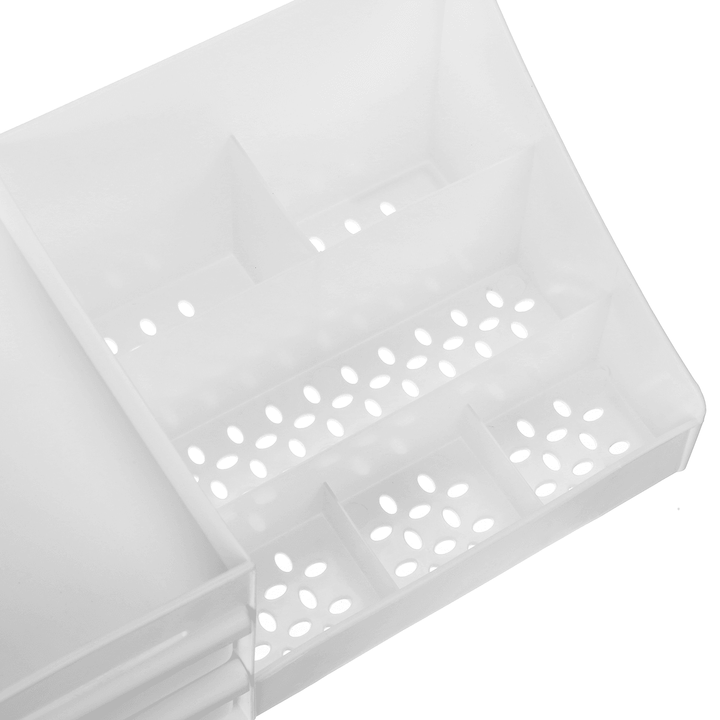 Plastic Cosmetic Makeup Storage Box Organizer Case Holder Jewelry with Drawer - MRSLM