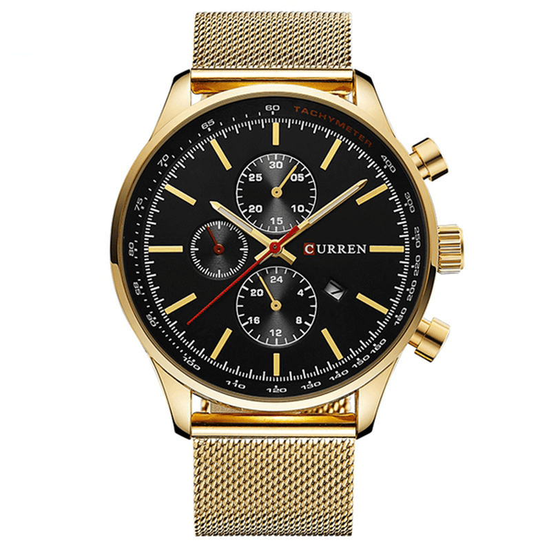 CURREN 8227 Business Men Watch Luxury Sport Metal Quartz Wrist Watch - MRSLM