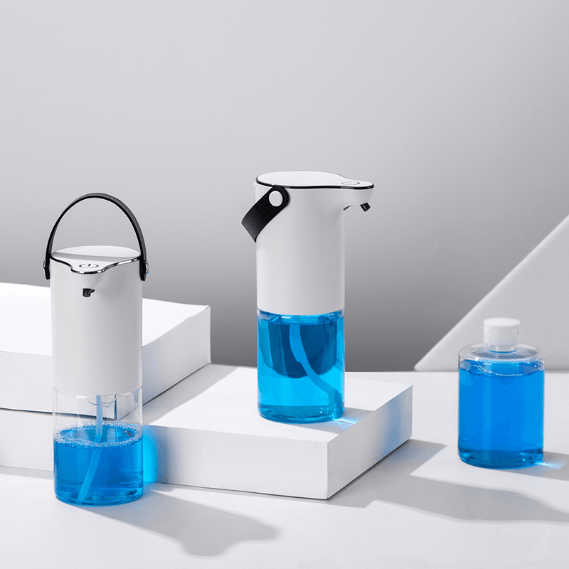 Rechargeable Automatic Liquid Soap Dispenser Smart Sensor Touchless ABS Electroplated Sanitizer Dispenser for Kitchen Bathroom - MRSLM