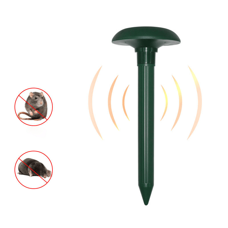 Solar Mouse Repellent Ultrasonic Electronic Rainproof Snake Insect Animal Repellent Solar Mouse Repeller for Yard Garden Farm - MRSLM