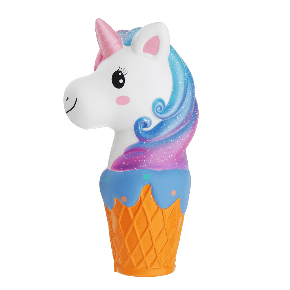 Oriker Squishy Jumbo 20Cm Galaxy Rainbow Horse Animal Cup Slow Rising Scented Toy Gift with Pcaking - MRSLM