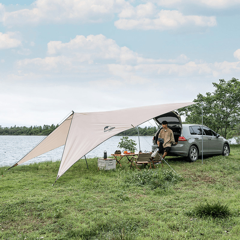 Naturehike Outdoor Car Tailgate UPF50+ 150D Oxford Fabric Waterproof Sunshade Travel Nature Hike Camping Tent - MRSLM