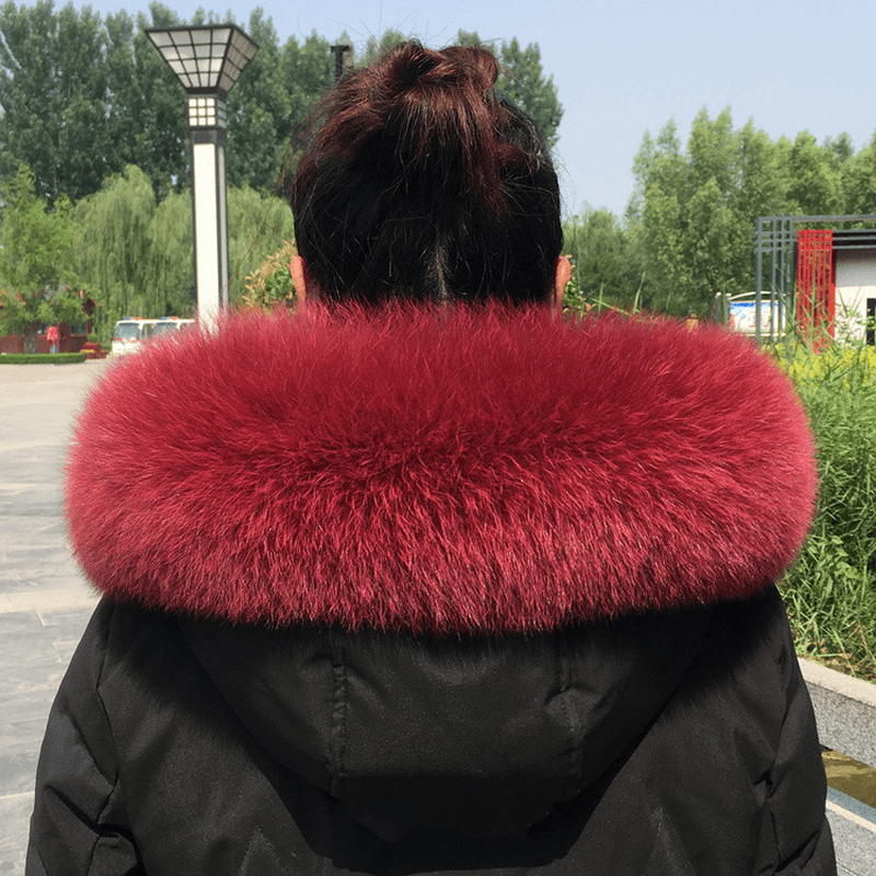 Collar Real Fur Men and Women Autumn and Winter Scarf Neck - MRSLM