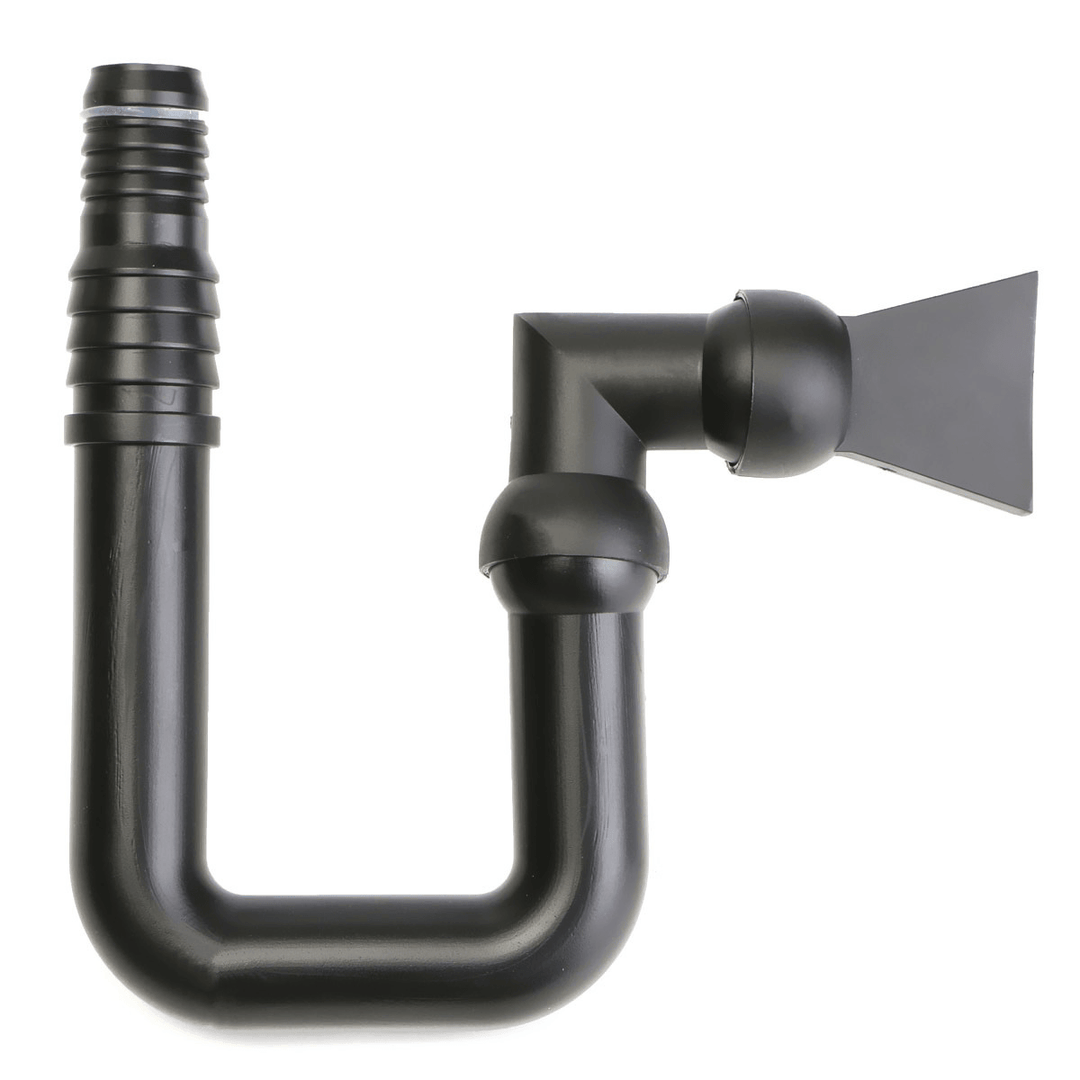 Black Aquarium Multi Angle Outflow Water Pipe with Duck Bill Hose for Sump Tank Fish - MRSLM