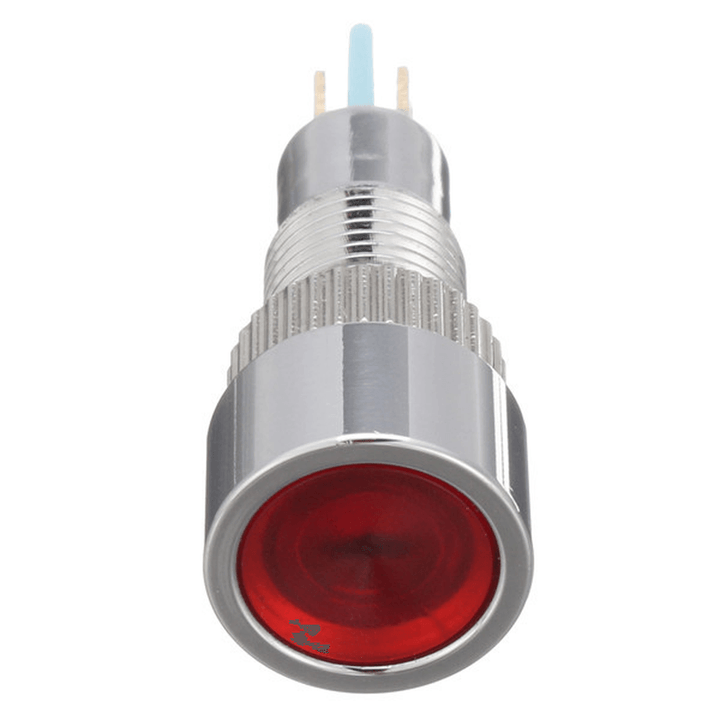 12V 8Mm Metal LED Indicator Warning Light Lamp Pilot Panel Dashboard LED Panel Indicator - MRSLM
