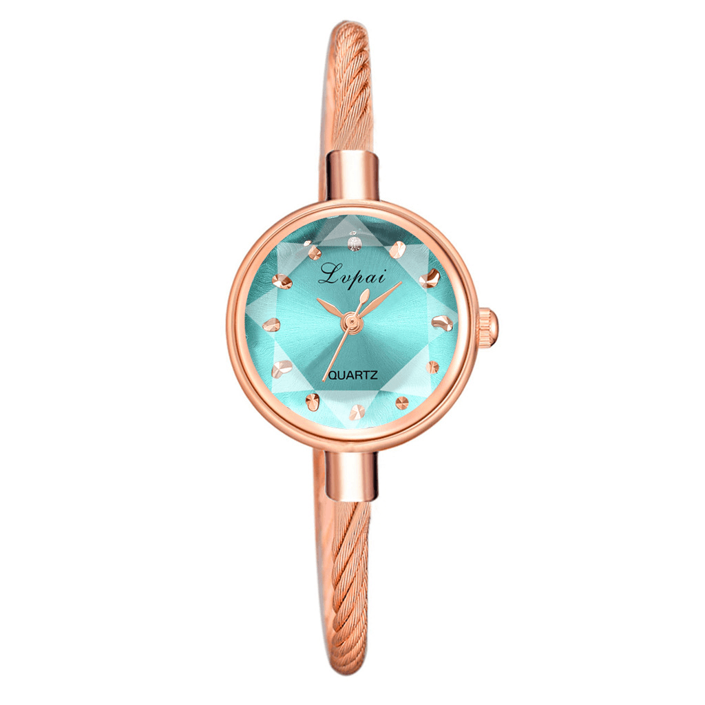 LVPAI P1148 Dazzling Colorful Women Bracelet Watch Small Dial Casual Style Quartz Watch - MRSLM