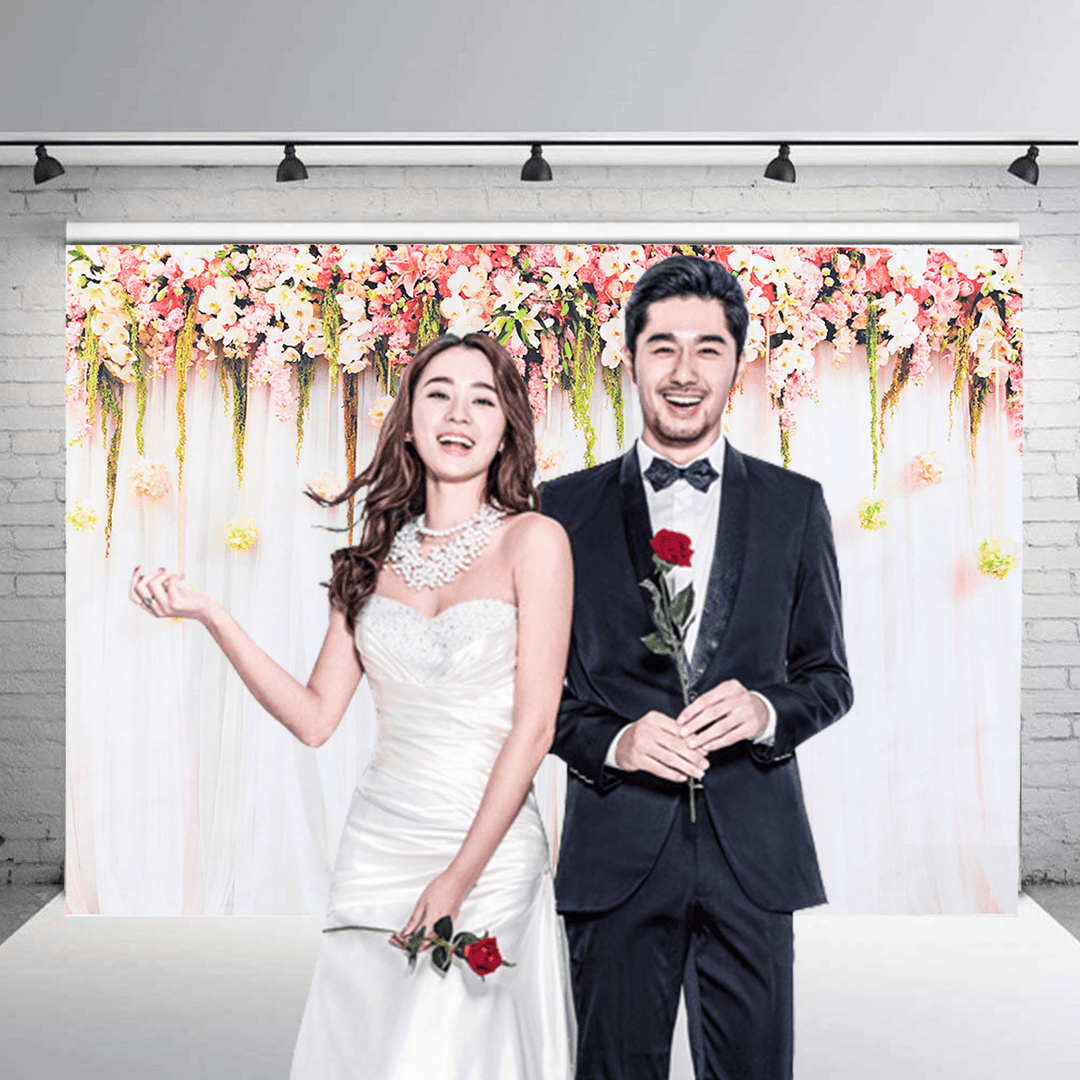 Romantic Rose Flower Photography Backdrops Background Wedding Decorations Engage - MRSLM