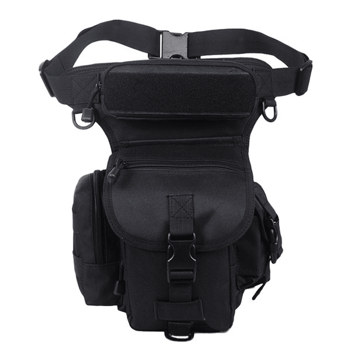 Men'S Nylon Waterproof Outdoor Sports Leg Bag Multifunction Hiking Fishing Waist Bag - MRSLM
