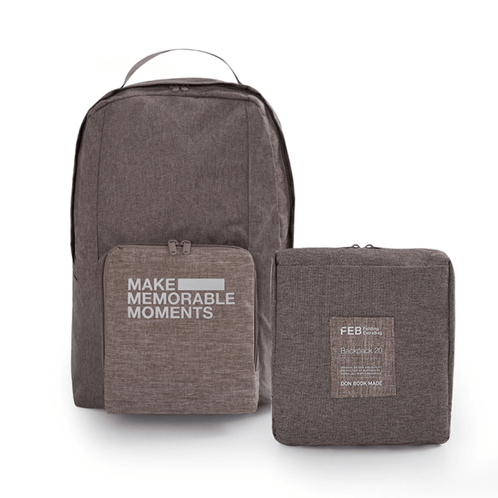 Multi Function Minimalist Portable Foldable Shoulder Backpack Travel Bag - MRSLM