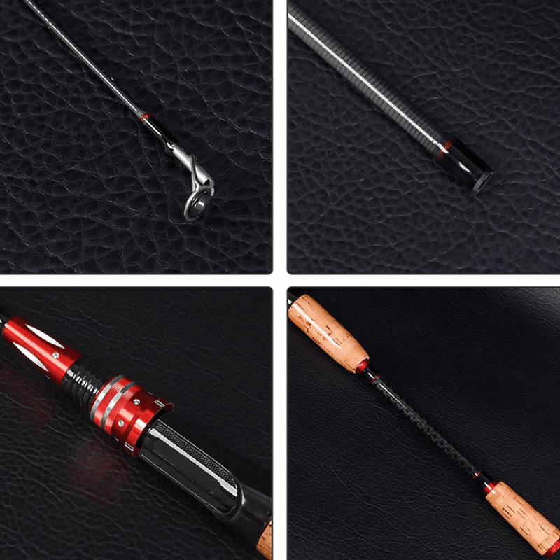 LEO 2 Section 1.8/2.1M Carbon Fiber Spinning Fishing Rod Portable Outdoor Fishing Pole Fishing Accessories - MRSLM