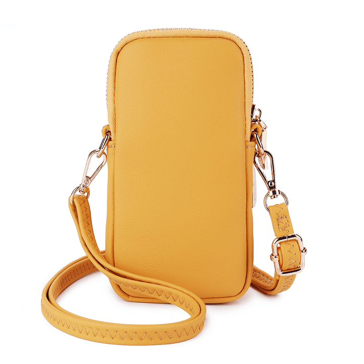 Women Fashion Solid Phone Bag Casual Crossbody Bag - MRSLM