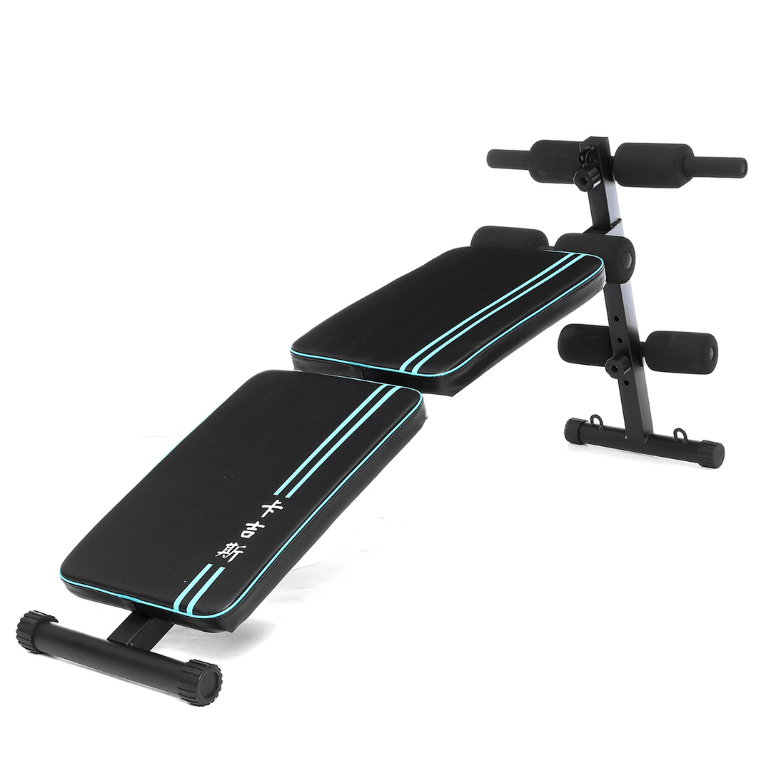Multifunction Double Folding Exercise Bench Ab Sit-Ups Muscle Trainer Adjustable Bench Fitness Equipment - MRSLM