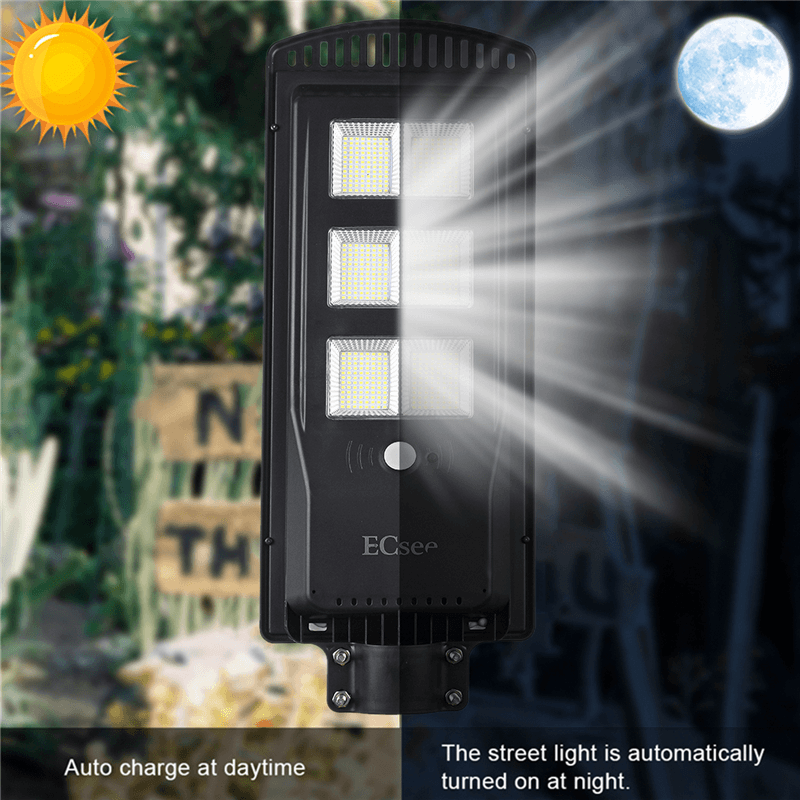900W 576Leds 6V/18W Solar Street LED Light Waterproof with Remote Controller - MRSLM