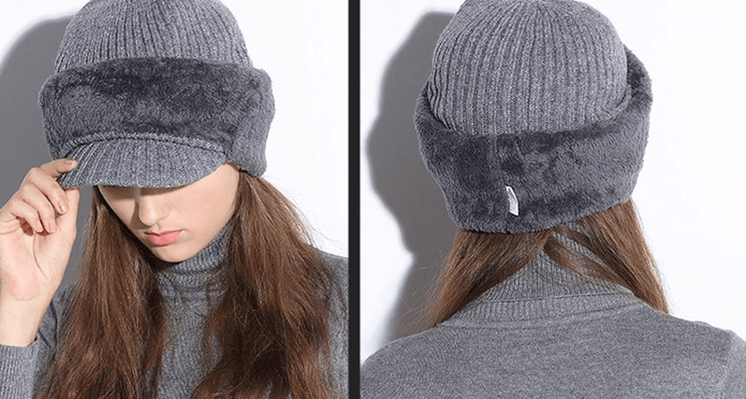 Warm Woolen Ear Protection Thickened Cold Mask Cap - MRSLM